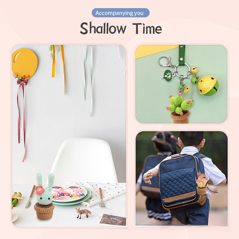 Cute Potted Plant Crochet DIY Kit With Video Tutorial For Beginners