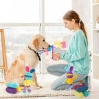 Rainbow Purple Rabbit Crochet DIY Kit With Video Tutorial For Beginners