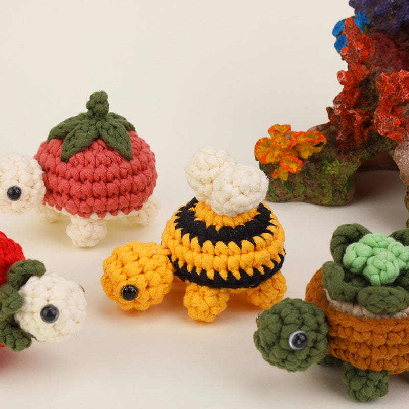 Turtle DIY Crochet Kit Set with Video Tutorial For Beginners