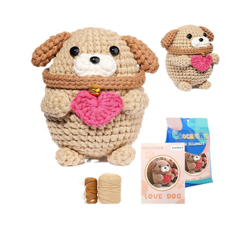Puppy Crochet DIY Kit with Video Tutorial For Beginners