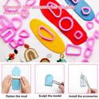 Polymer Clay Earring Kit – Flower Design |  DIY Jewelry Making Set with Tools & Accessories for Kids & Beginners