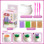 Air Dry Clay Succulent Flower Pot DIY Clay Kit