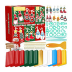 Polymer Clay Christmas Earrings DIY Kit – 12 Colors with Tools & Accessories |  Handmade Holiday Jewelry Set