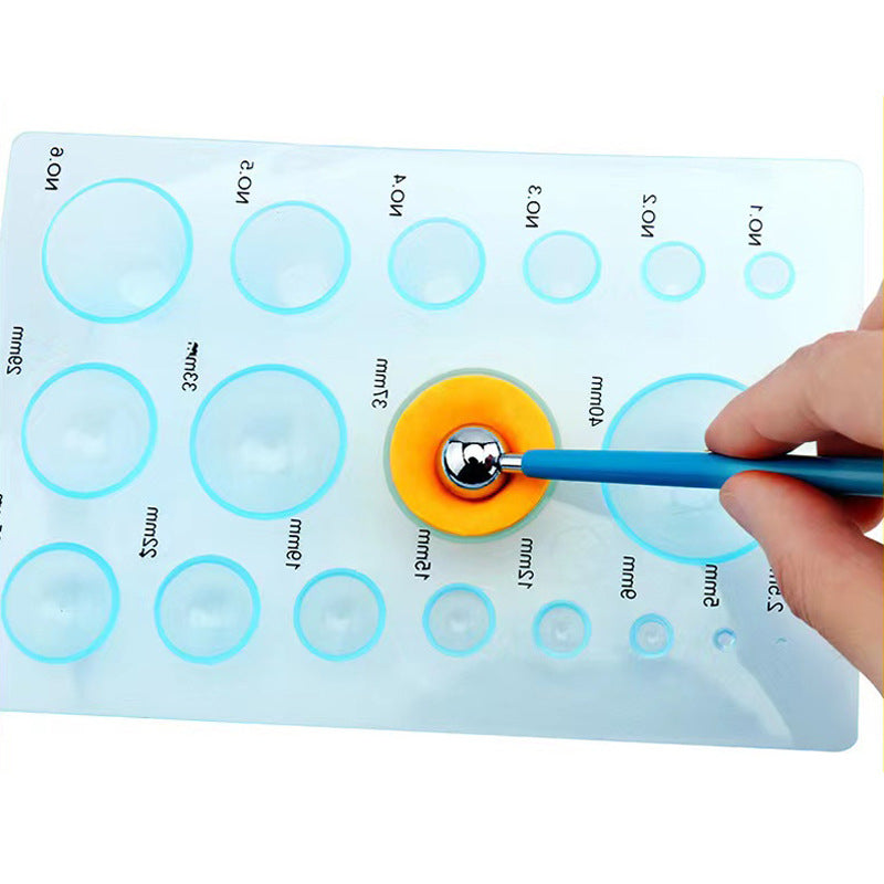 Clay Scoop Mold |   Multi-Size Half Dome Tool for Air-Dry & Polymer Clay